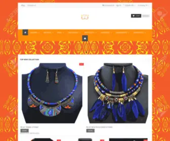 Cultureafro.net(Est une boutique en ligne de bijoux ethniques) Screenshot