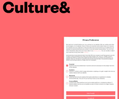 Cultureand.org(Culture&) Screenshot