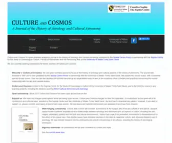 Cultureandcosmos.org(Culture and Cosmos) Screenshot