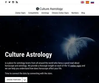 Cultureastrology.com(Culture Astrology) Screenshot