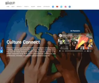 Cultureconnect.ie(A platform for cultural diversity) Screenshot