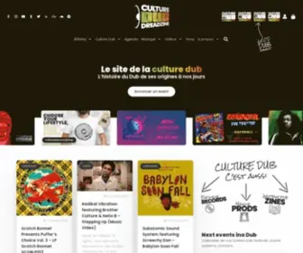 Culturedub.com(Le site de la culture Dub de ses origines à nos jours) Screenshot