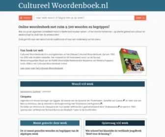 Cultureelwoordenboek.nl(Cultureel Woordenboek) Screenshot