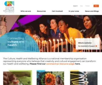 Culturehealthandwellbeing.org.uk(Culture Health and Wellbeing Alliance) Screenshot