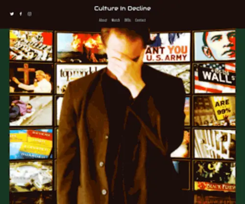 Cultureindecline.com(Official Website for Peter Joseph's Satirical Video Series) Screenshot