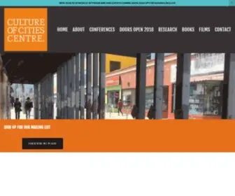 Cultureofcities.com(Culture of Cities Centre) Screenshot