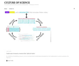 Cultureofscience.com(Cultureofscience) Screenshot