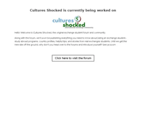 Cultures-Shocked.org Screenshot