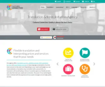 Culturesconnection.com(Translation Agency) Screenshot