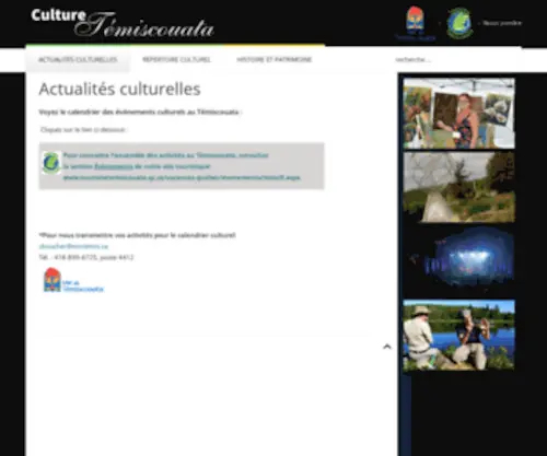Culturetemiscouata.ca(Culture Témiscouata) Screenshot