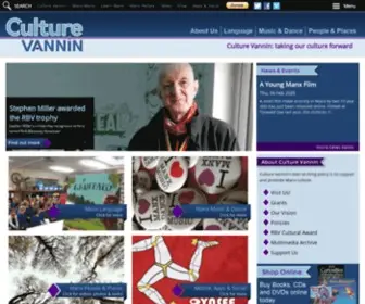 Culturevannin.im(Supporting, promoting & celebrating Manx cultureTaking our culture forward) Screenshot