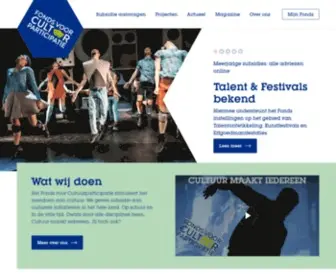 Cultuurparticipatie.nl(Fonds voor Cultuurparticipatie) Screenshot