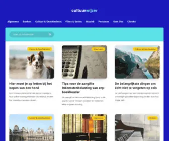 CultuurwijZer.nl(Wegwijs in Nederlandse en Internationale cultuur) Screenshot