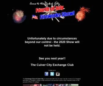 Culvercityfireworksshow.com(4th of July Fireworks in Culver City at West LA College) Screenshot