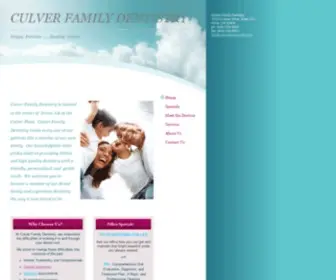 Culverfamilydental.com(Culverfamilydental) Screenshot