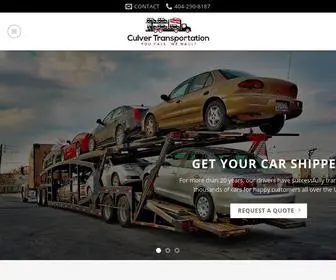 Culvertransportation.com(A Leading Car Shipping Company in USA) Screenshot