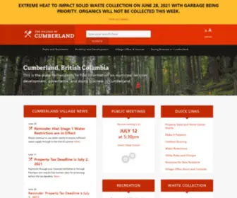 Cumberland.ca(The Village of Cumberland) Screenshot