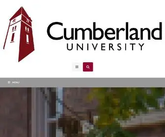 Cumberland.edu(Cumberland University) Screenshot
