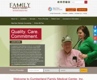 Cumberlandfamilymedical.com(Cumberland Family Medical Centers) Screenshot