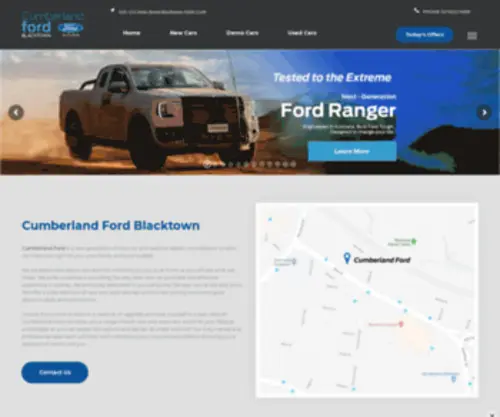 Cumberlandford.com.au(Cumberland Ford) Screenshot