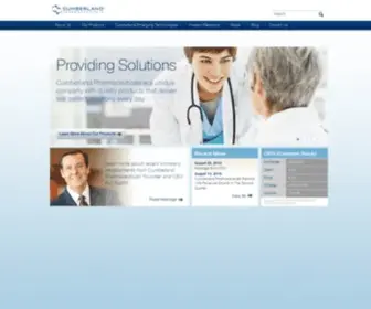 Cumberlandpharma.com(Cumberland Pharmaceuticals) Screenshot