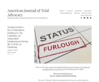 Cumberlandtrialjournal.com(The Nation's Oldest Law Review Dedicated to the Art of Trial Advocacy) Screenshot