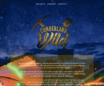 Cumberlandwild.com(Cumberland WildVancouver Island Music Festival) Screenshot