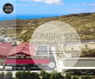 Cumbresdeabona.es(Bodega Cumbres de Abona) Screenshot