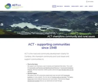 Cumbriaaction.org.uk(Rural and community development charity for Cumbria) Screenshot