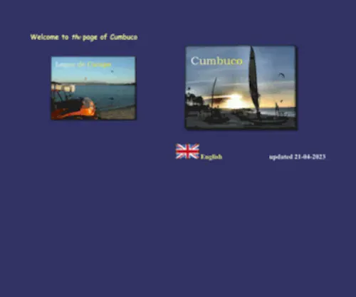 Cumbuco.nl(Tourist guide with real estate information) Screenshot