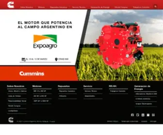 Cummins.com.ar(Argentina, Bolivia, Paraguay, Uruguay) Screenshot