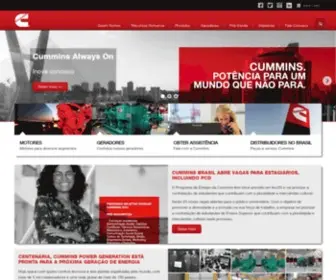 Cummins.com.br(Cummins Brasil) Screenshot