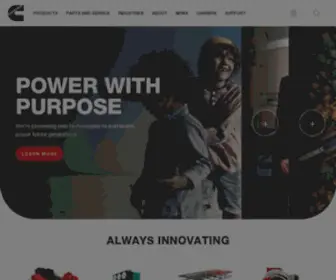 Cummins.com(A Global Power Technology Leader) Screenshot