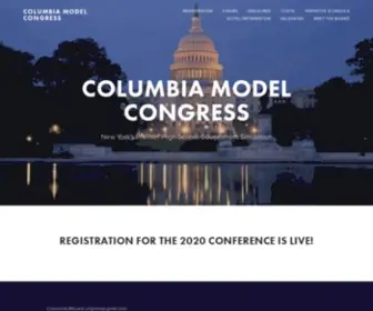 Cumodelcongress.com(Columbia Model Congress) Screenshot