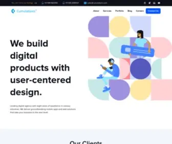 Cumulations.com(Mobile application development company) Screenshot