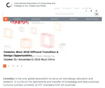 Cumulusassociation.org(Cumulus is the leading global association of art and design education and research. diversity) Screenshot