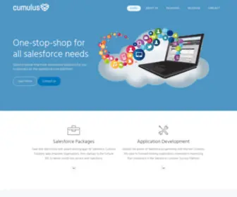 Cumulusforce.com(Salesforce service cloud applications for your Business) Screenshot