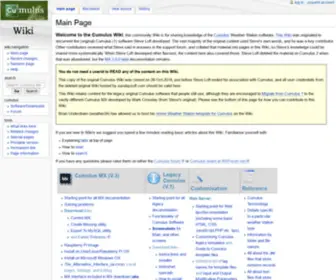 Cumuluswiki.org(Cumulus Wiki) Screenshot