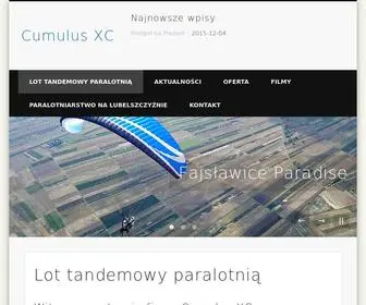 CumulusXc.pl(Loty widokowe paralotni) Screenshot