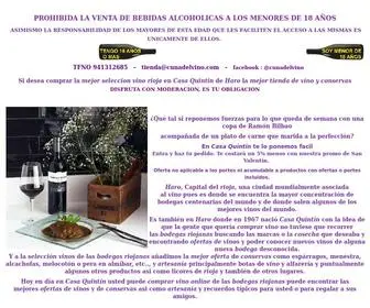 Cunadelvino.com(Casa Quintin) Screenshot