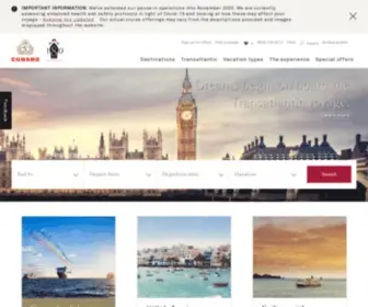 Cunardline.com.au(Cunard UK) Screenshot