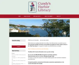 Cundysharbor.me(Cundy's Harbor Library) Screenshot