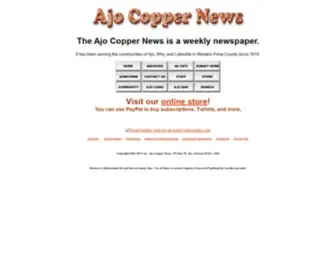 Cunews.info(The Ajo Copper News) Screenshot