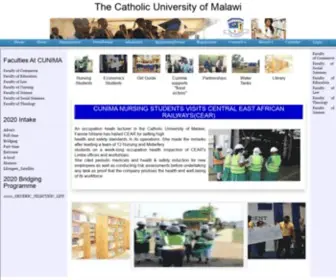 Cunima.ac.mw(The Catholic University of Malawi (Cunima)) Screenshot