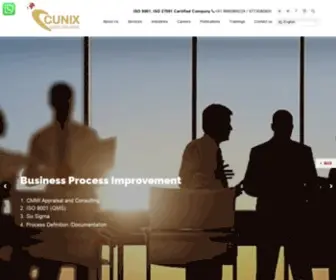 Cunixconsultants.com(ISO Certification Company) Screenshot