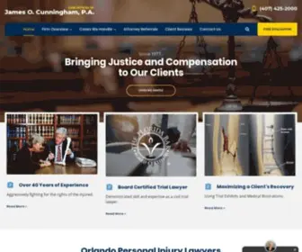 Cunninghampilaw.com(Orlando Personal Injury Lawyers) Screenshot