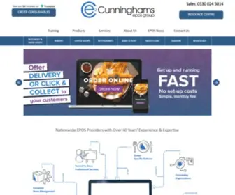 Cunninghams.co.uk(EPoS Systems Cash Registers) Screenshot