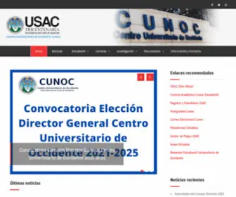 Cunoc.edu.gt(Centro Universitario de Occidente) Screenshot