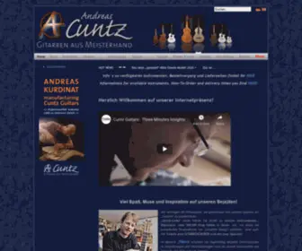 Cuntz-Guitars.de(Cuntz Guitars) Screenshot