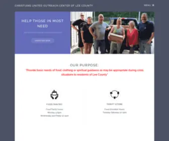 Cuoclc.org(Christians United Outreach Center of Lee County) Screenshot
